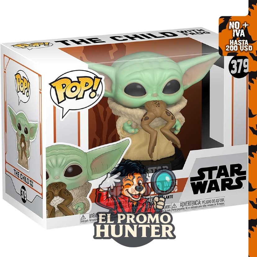 Funko Star Wars: The Mandalorian - Grogu con rana, figura coleccionable.