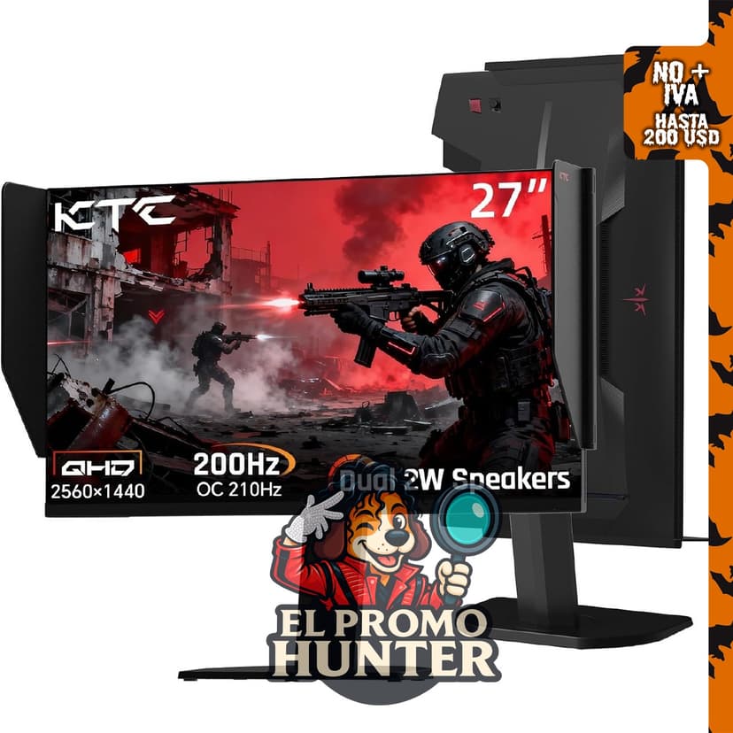 KTC Monitor para juegos 27M1, 27" (68.58 cm), 200Hz (210Hz OC), 1440P.