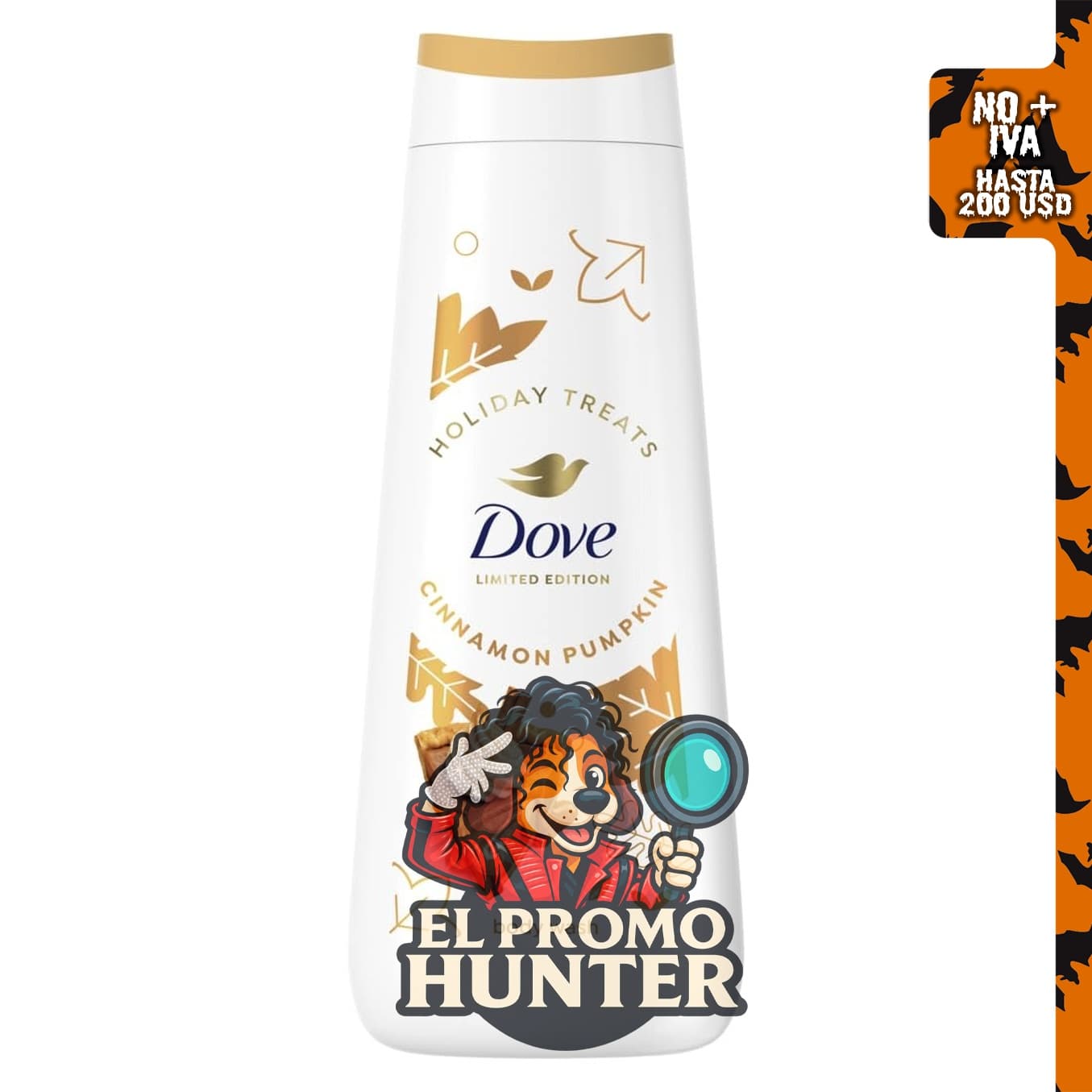 Dove Gel de Ducha Edición Limitada Canela y Calabaza 567 ml para nutrición profunda de la piel.