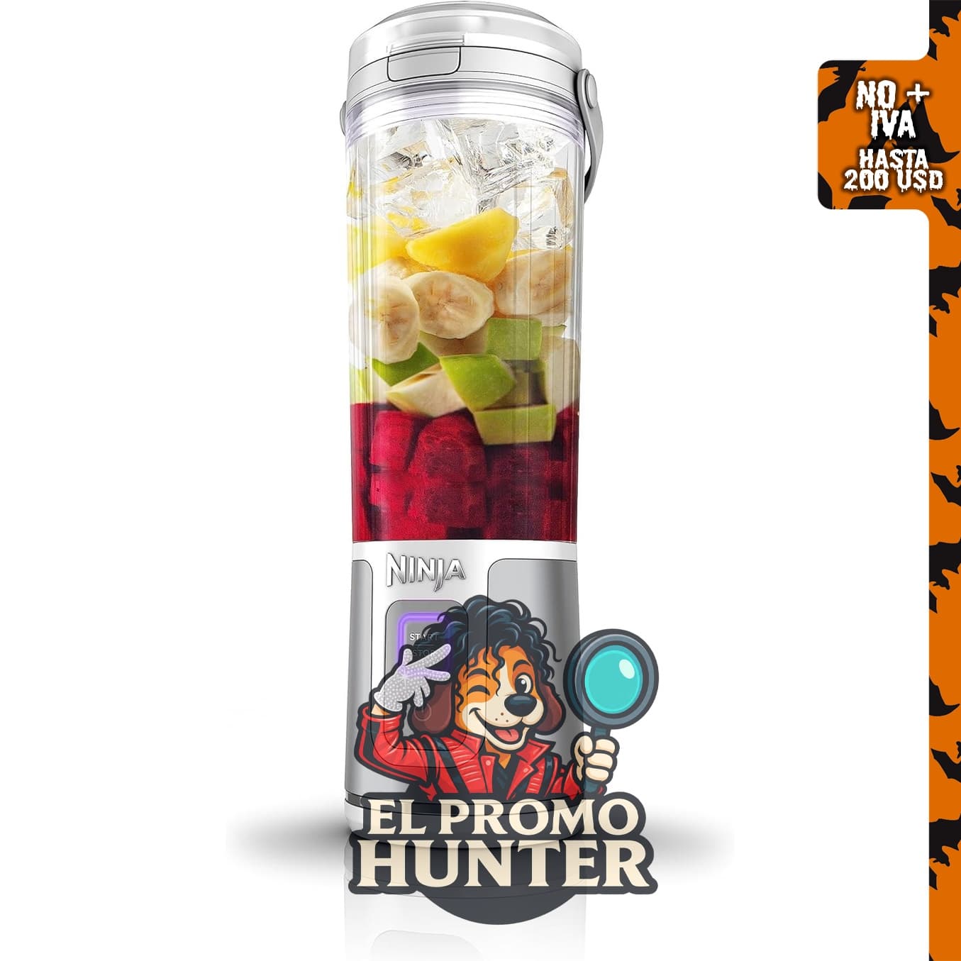Ninja Blast Batidora portátil inalámbrica con recipiente de 532 ml.