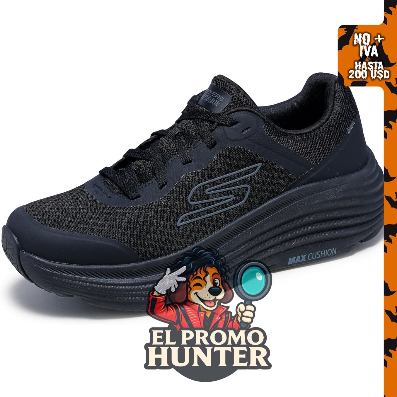 Skechers Tenis Max Cushioning Endeavour para hombre, calzado con máxima amortiguación.