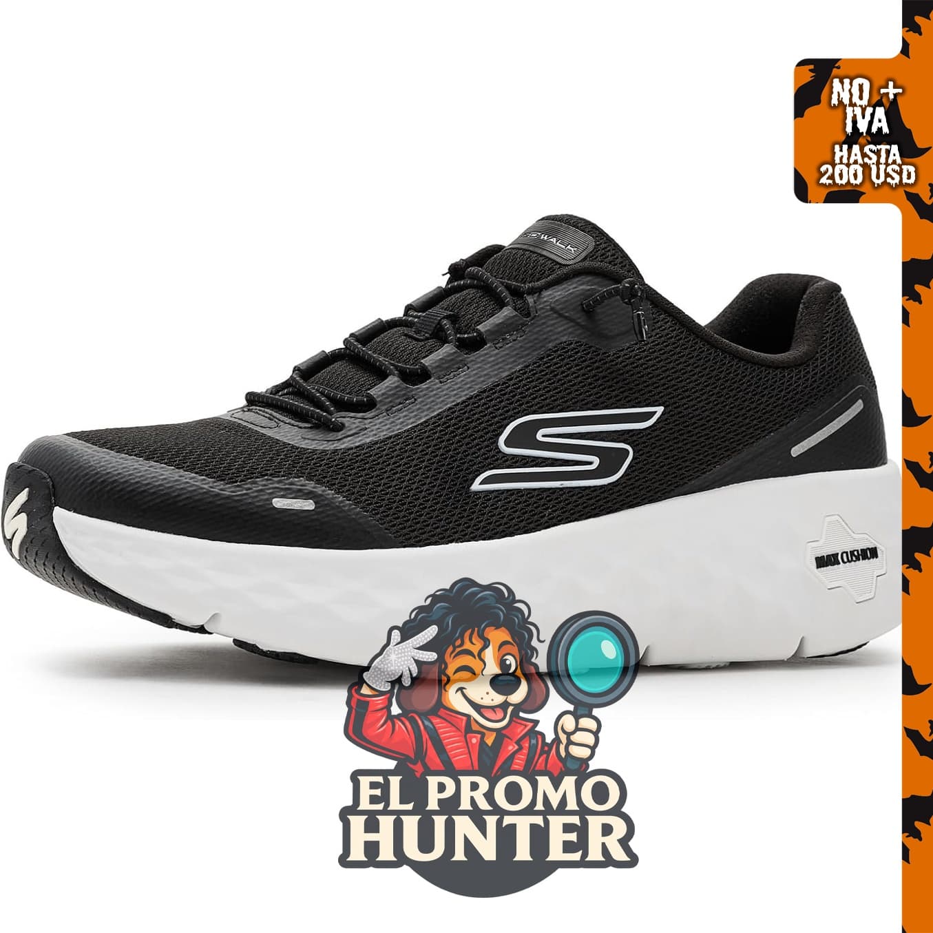 Skechers Tenis Go Walk Max para hombre con amortiguación Flex Raf.