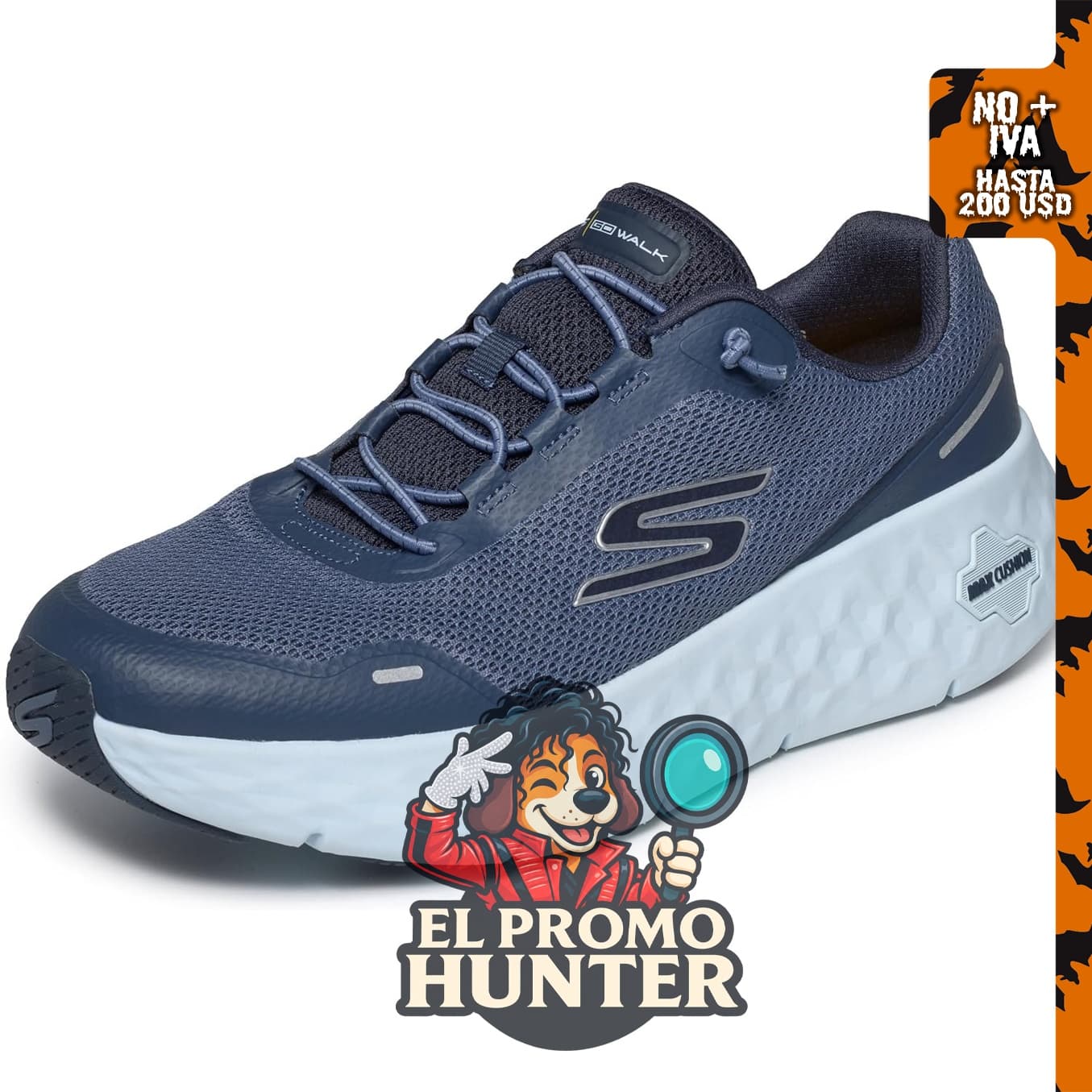 Skechers Tenis Go Walk Max para hombre con amortiguación Flex Raf.