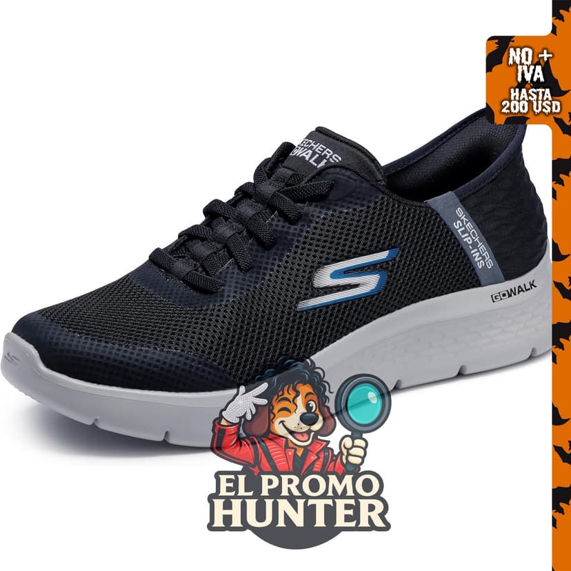 Skechers Slip-ins Go Walk Flex Hands Up para hombre, calzado cómodo y ligero.