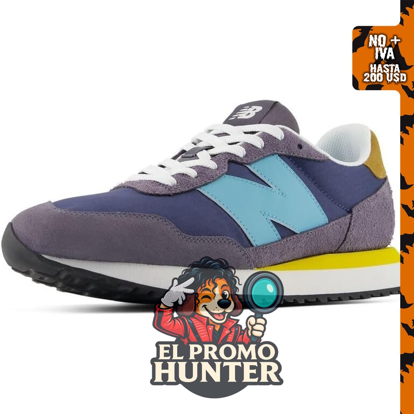 New Balance Hombre 237, zapato deportivo con diseño clásico.
