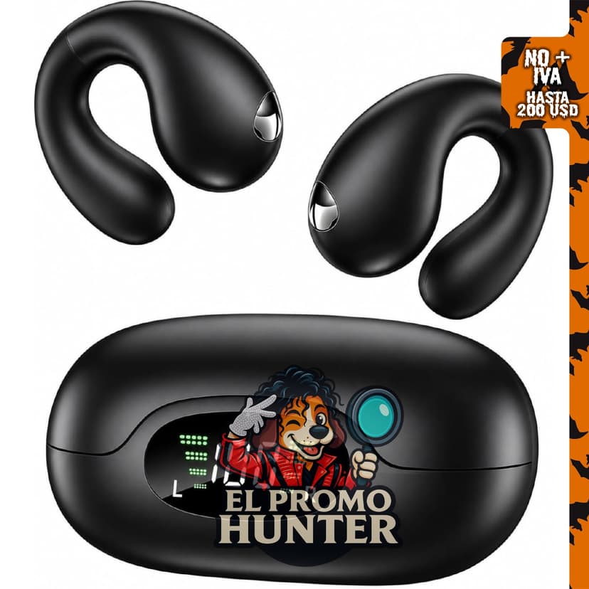 Auriculares inalámbricos ultra abiertos con clip.