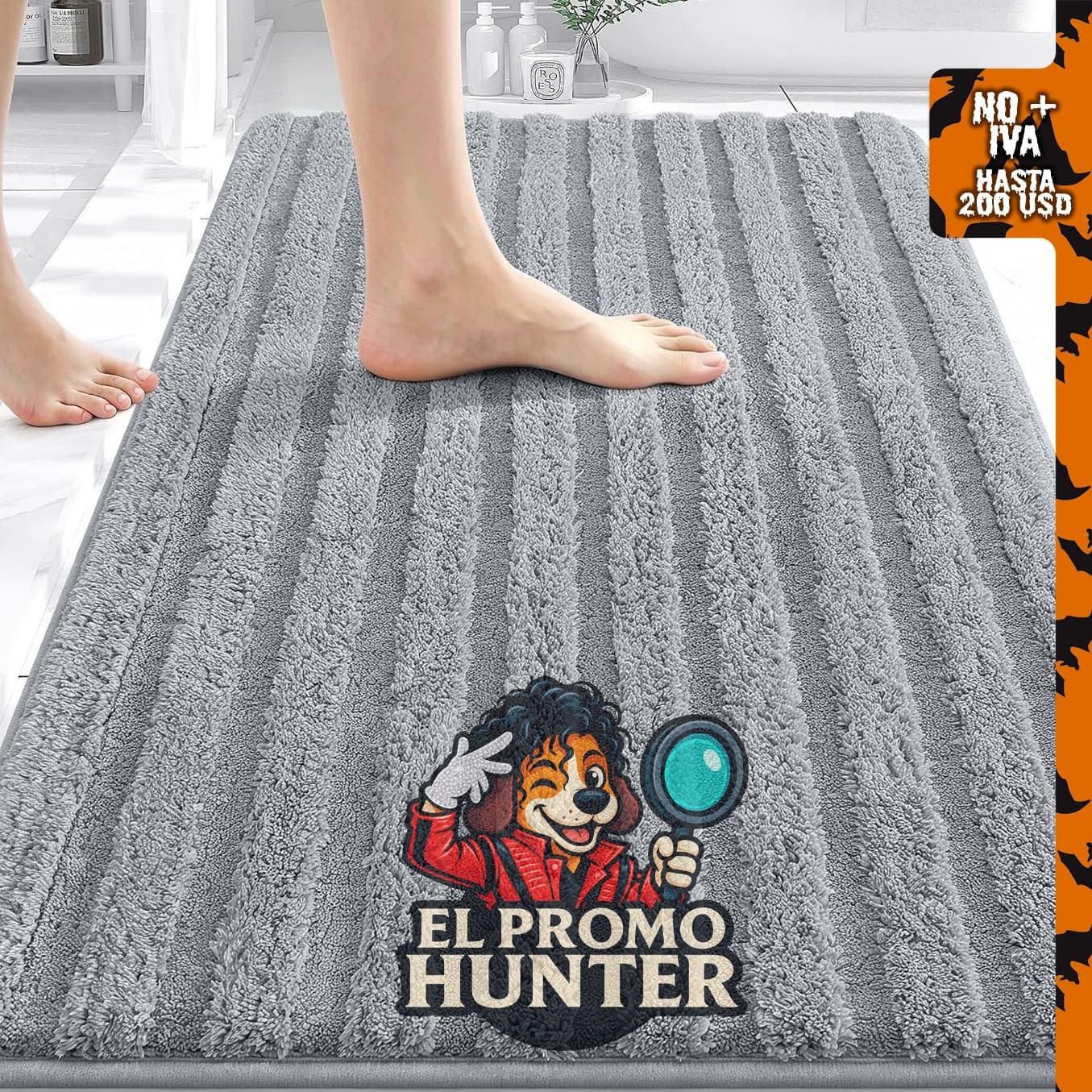 OLANLY alfombra de baño de felpa, 76.2 x 50.8 cm.