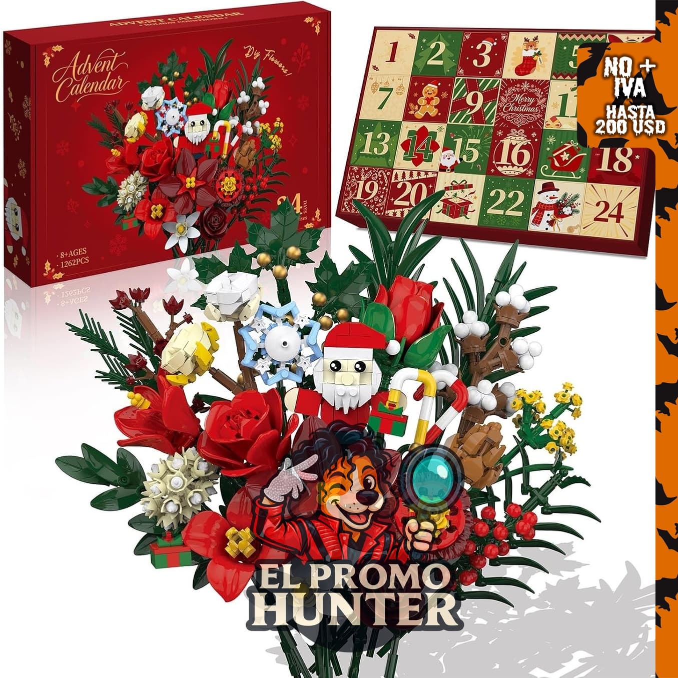 Calendario de Adviento de ramo de flores 2026, juego de.