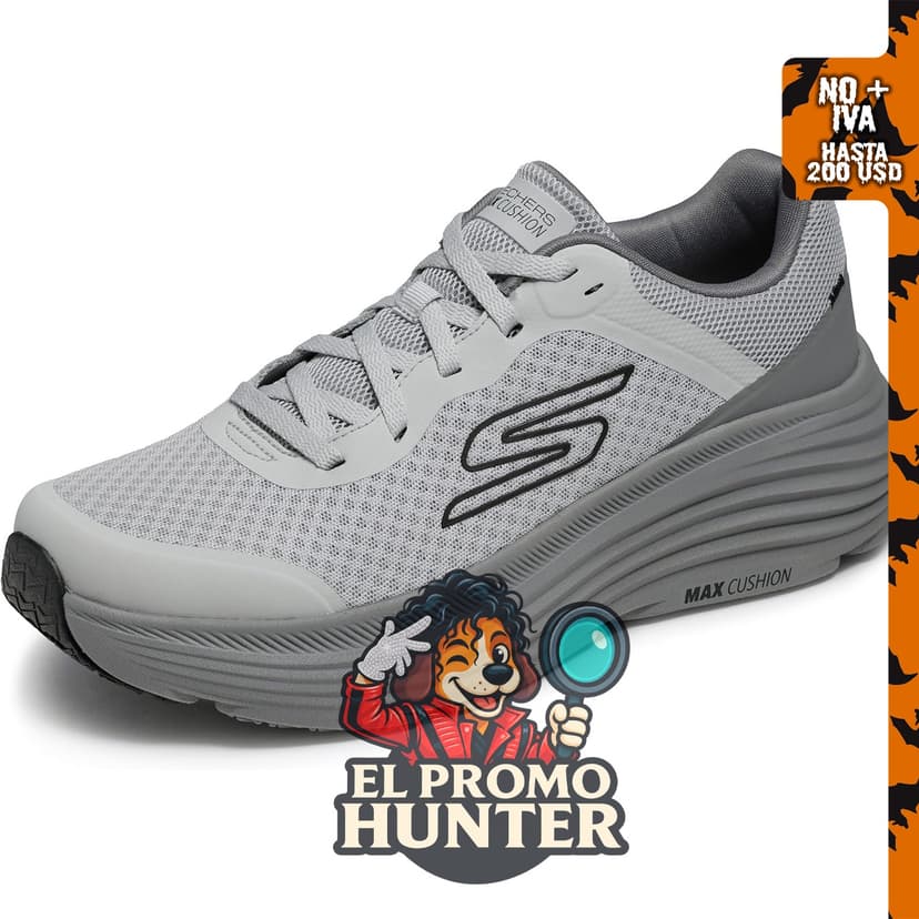 Skechers Tenis Max Cushioning Endeavour para hombre, calzado deportivo con máxima amortiguación.