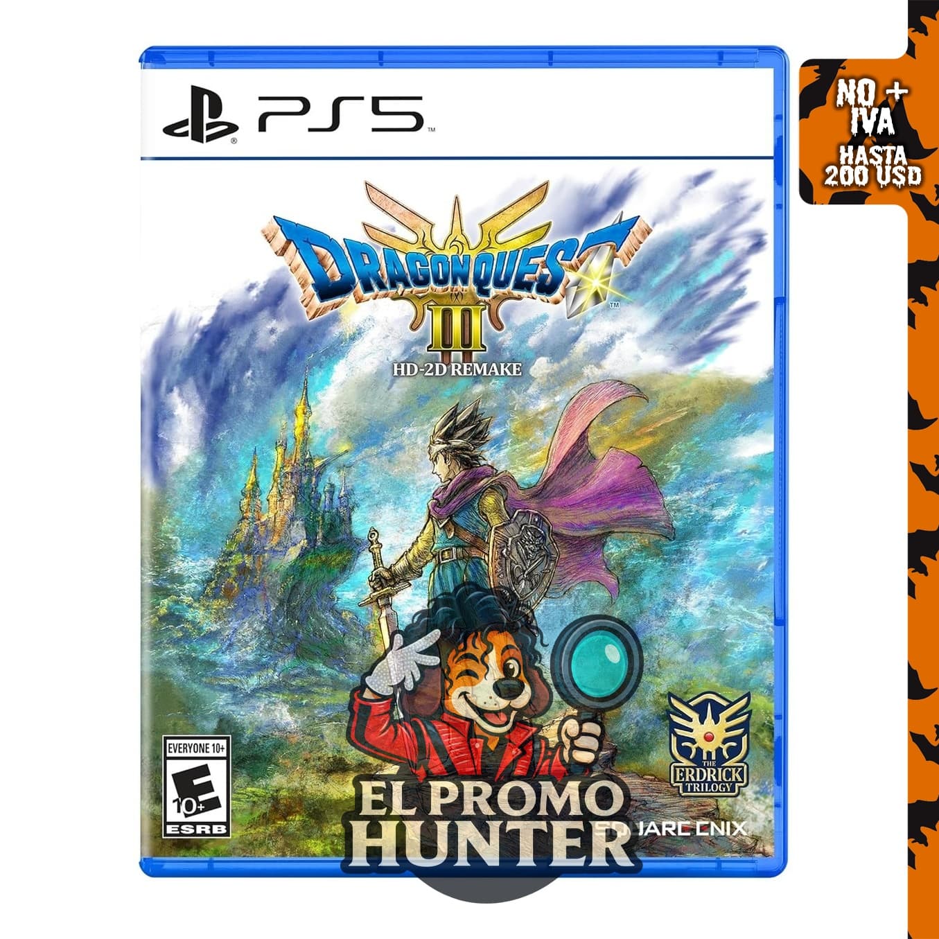 DRAGON QUEST III HD-2D Remake para PlayStation 5, videojuego de rol.