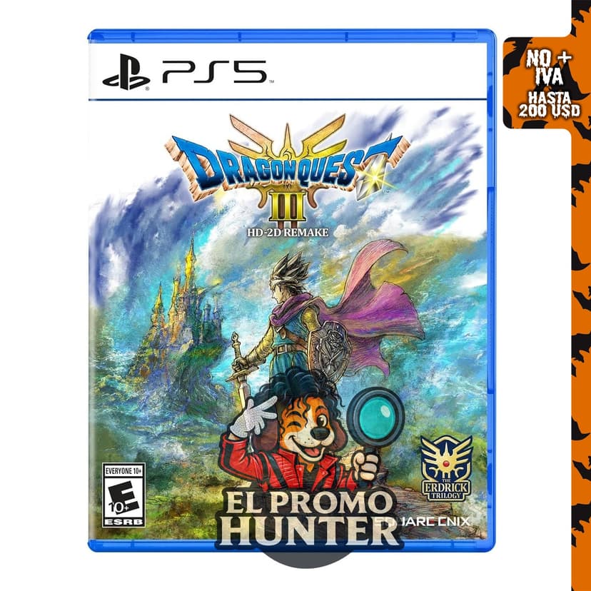 DRAGON QUEST III HD-2D Remake para PlayStation 5, videojuego de rol.