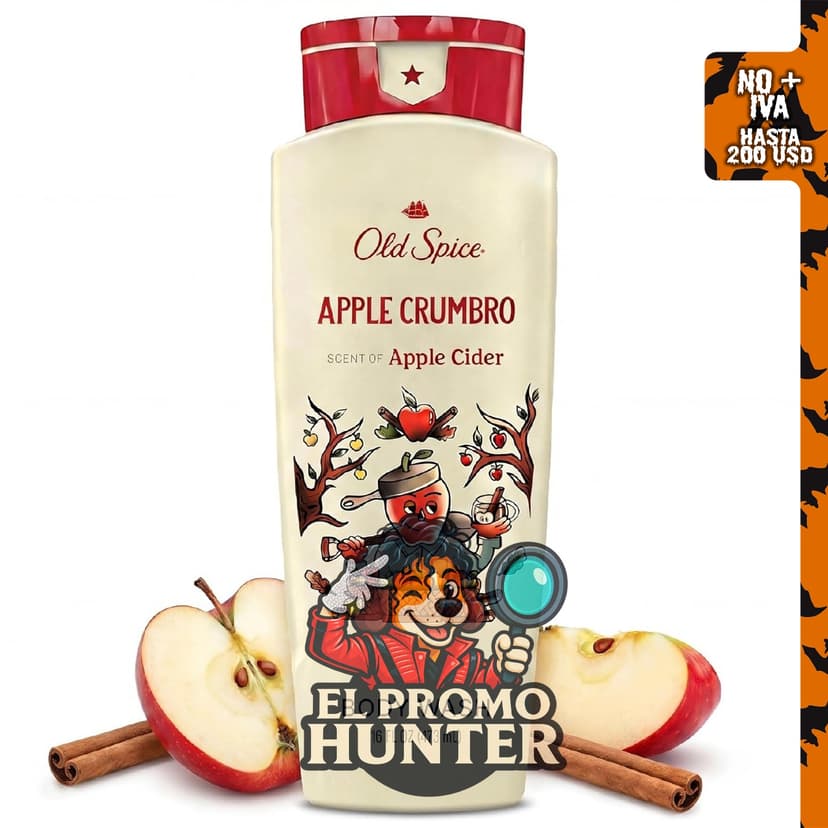 Old Spice Gel de baño para hombres, edición Fallidudes, 16 oz (473 ml) con aroma a sidra de manzana.