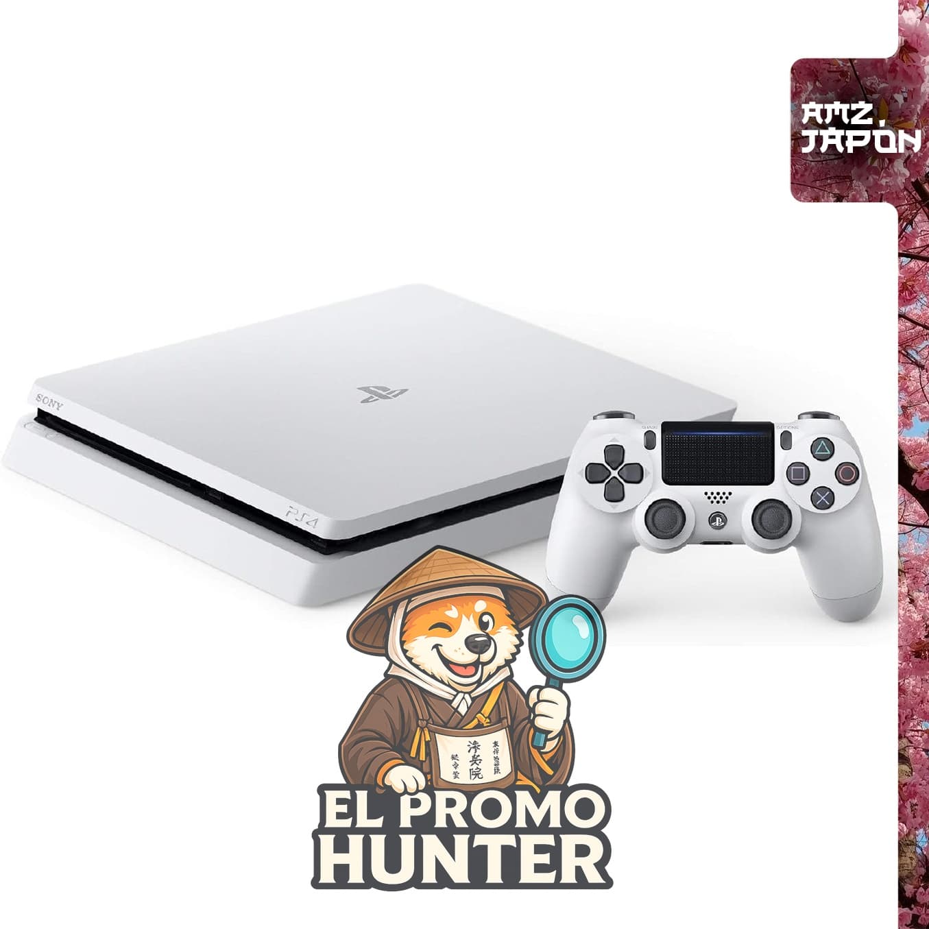 PlayStation 4 Glacier White 500GB (CUH-2200AB02) con almacenamiento interno de 500 GB.