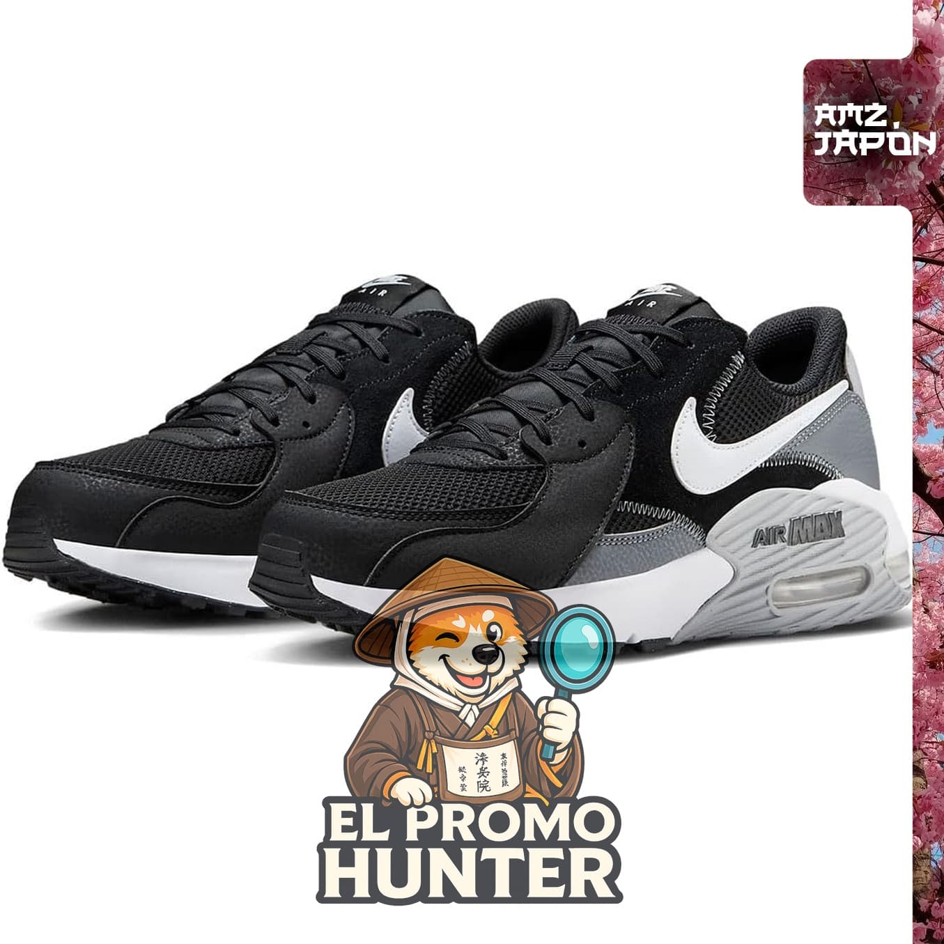Zapatillas Nike Air Max Excee en color negro/gris.
