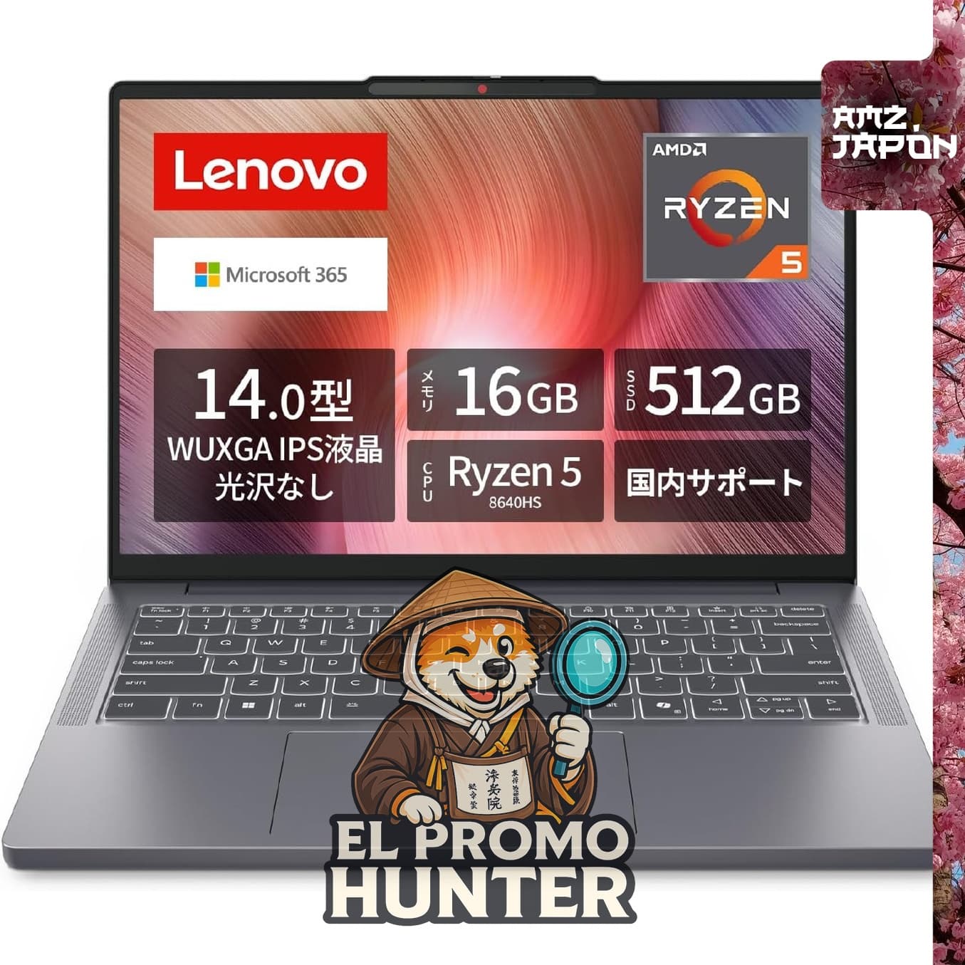 Lenovo IdeaPad Slim 3 83K9003KJP Laptop 14" con Microsoft 365 Personal.