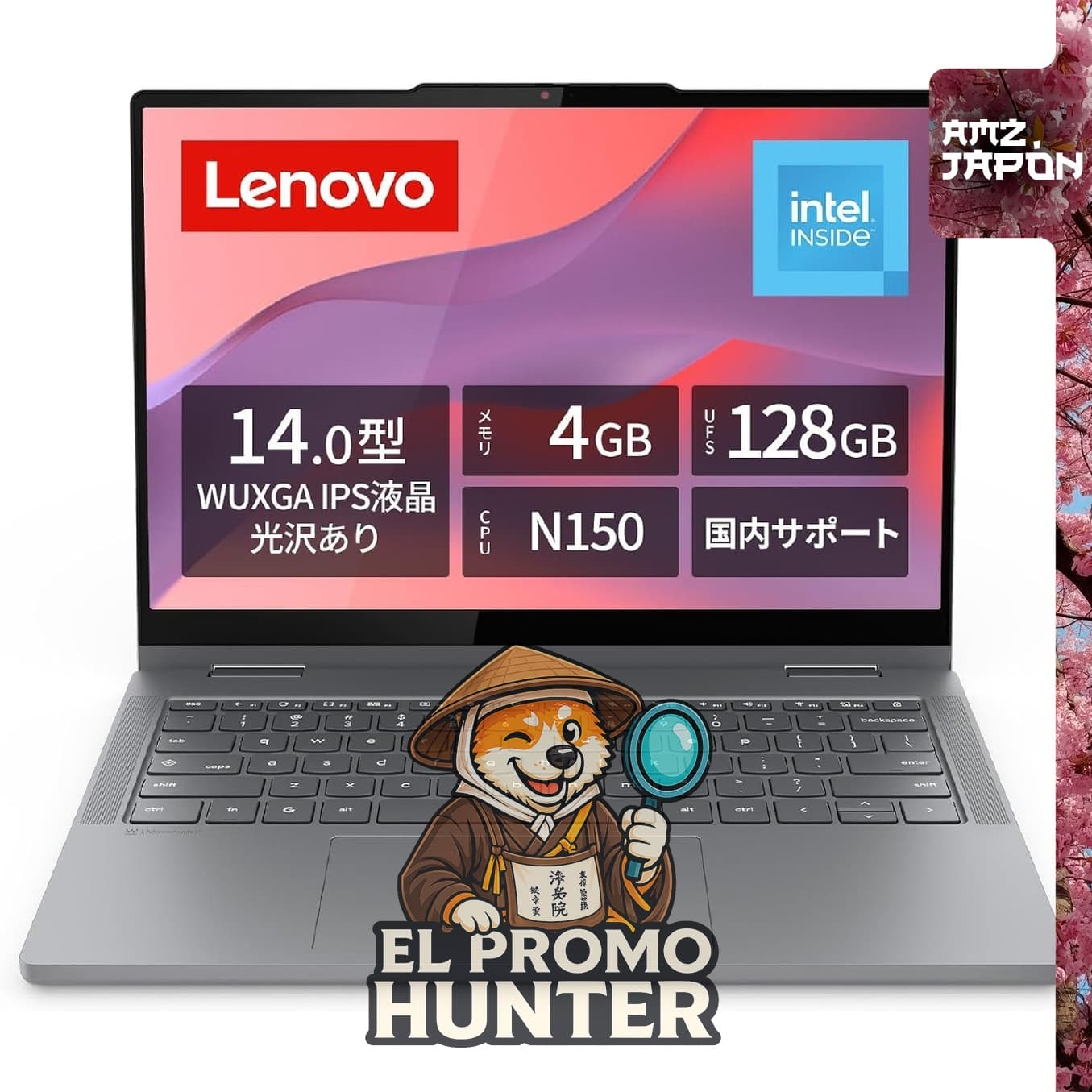 Lenovo Chromebook 2-en-1 de 14 pulgadas, sin Office.