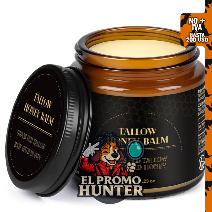 IIIMEIDU Sarga de ternera para piel, bálsamo de miel y bálsamo hidratante facial, 100 % carne de res orgánica.
