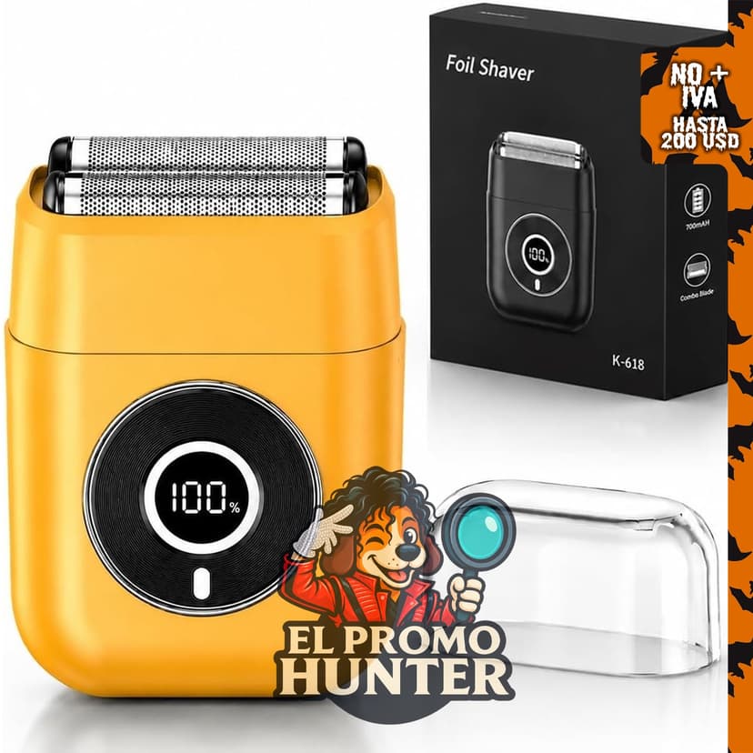 Mini máquina de afeitar eléctrica para hombres Grooming Razor Beard Trimmer.