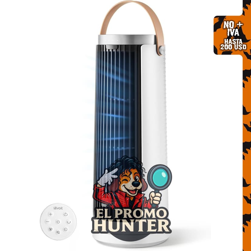 Ventilador de torre Levoit para dormitorio y escritorio.