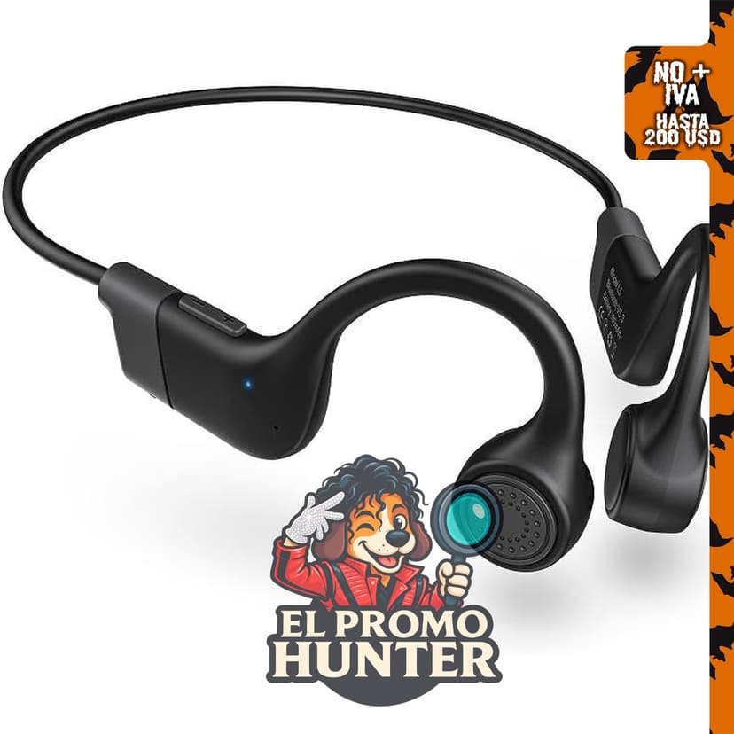 Auriculares Uear de conducción ósea, inalámbricos y deportivos, impermeables con micrófono integrado.