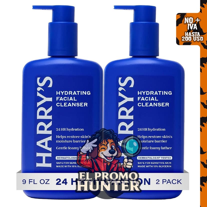 Harry's Jabón facial hidratante para hombres, 9 oz (266 ml).