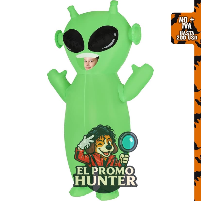 Disfraz inflable de alienígena para adultos y niños.