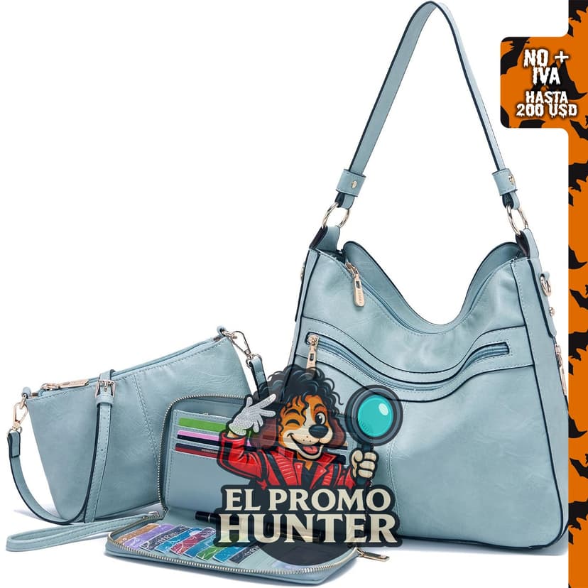Bolso cruzado grande para mujeres, incluye cartera, diseño satchel y tote hobo.