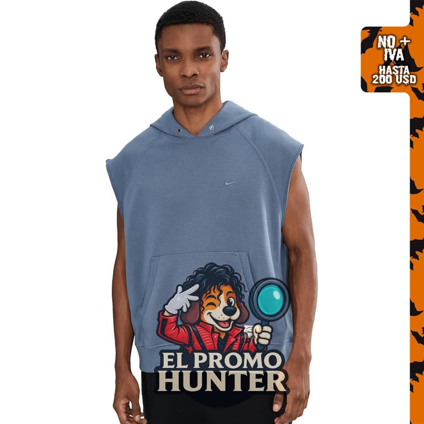 Sudadera deportiva sin mangas de forro polar Dri-fit para hombre de Nike.
