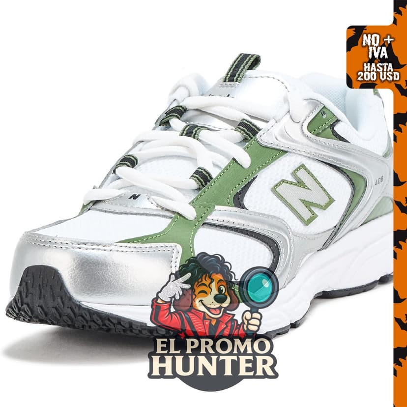 New Balance Unisex Adulto 408, calzado deportivo para uso diario.