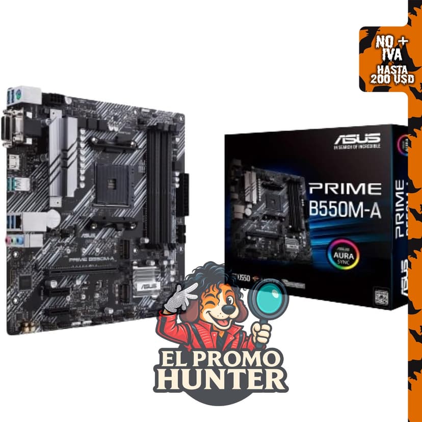 ASUS Prime B550M-A WiFi II Placa base Micro ATX con PCIe 4.0 y WiFi 6.