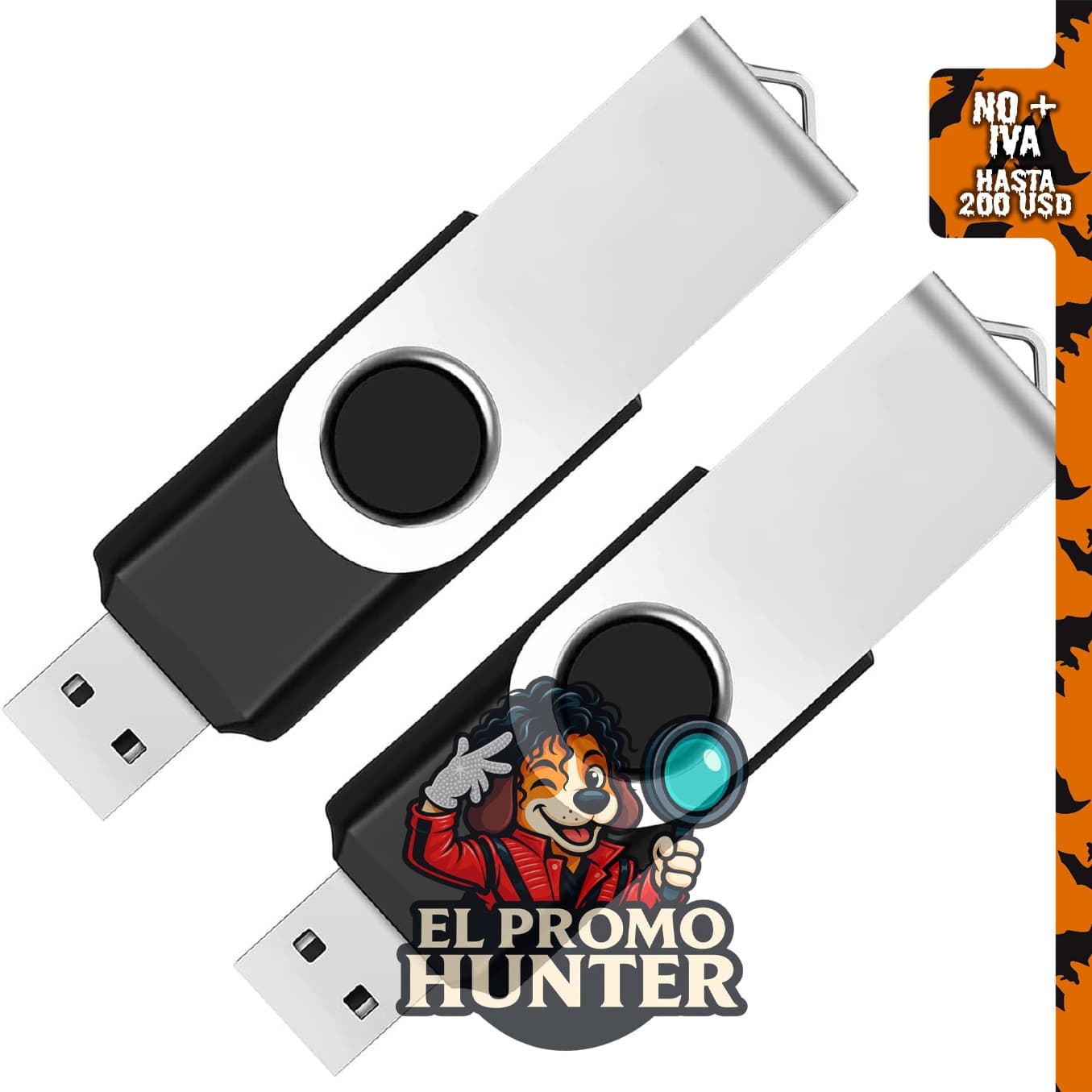 2 Pack de unidades flash USB de 64GB, USB 2.0, diseño giratorio.