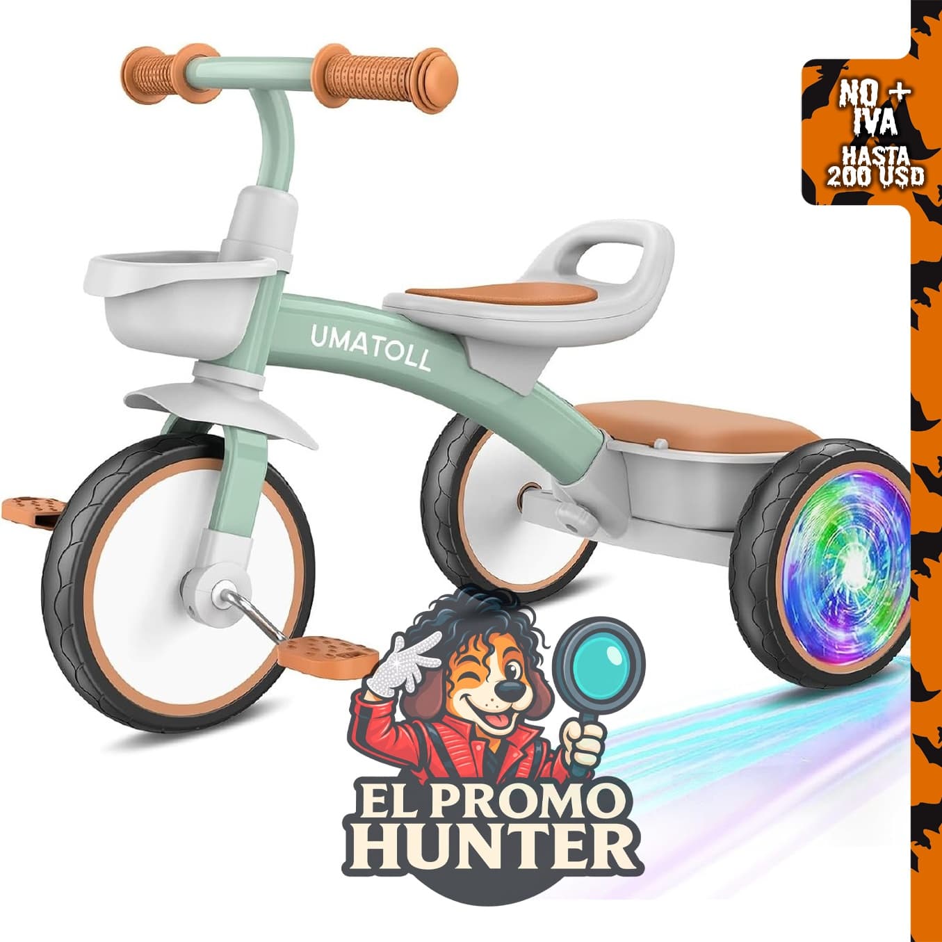 Umatoll Triciclo para niños, adecuado para edades de 18 meses a 4 años.