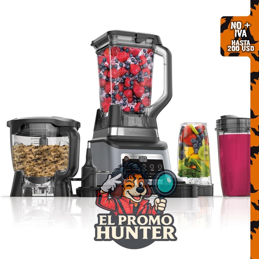 Ninja Professional Plus BN801, sistema de cocina de 1400 W con tecnología Auto-iQ.