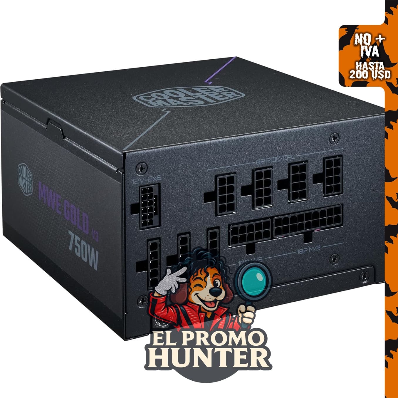 Cooler Master Fuente de alimentación MWE Gold 750 V3, certificación 80 Plus Gold, compatible con PCIe 5.1.