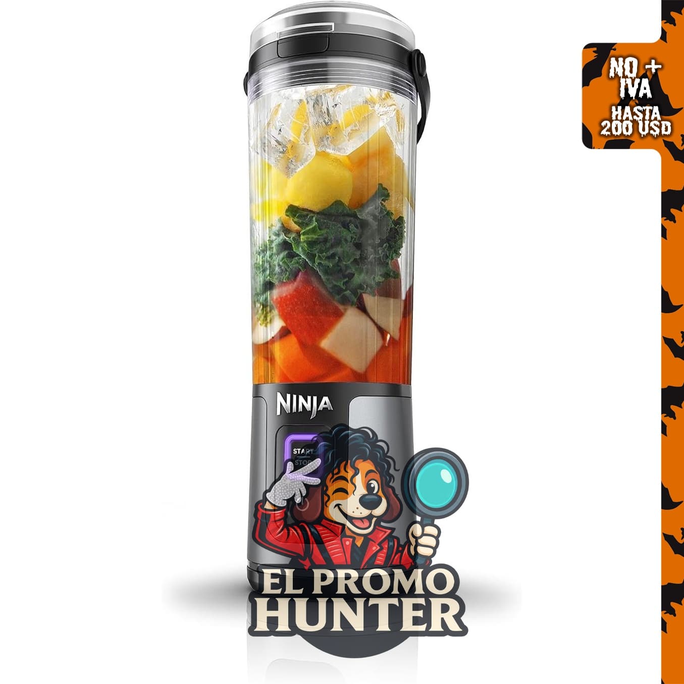 Ninja Blast Batidora portátil inalámbrica con recipiente de 532 ml.