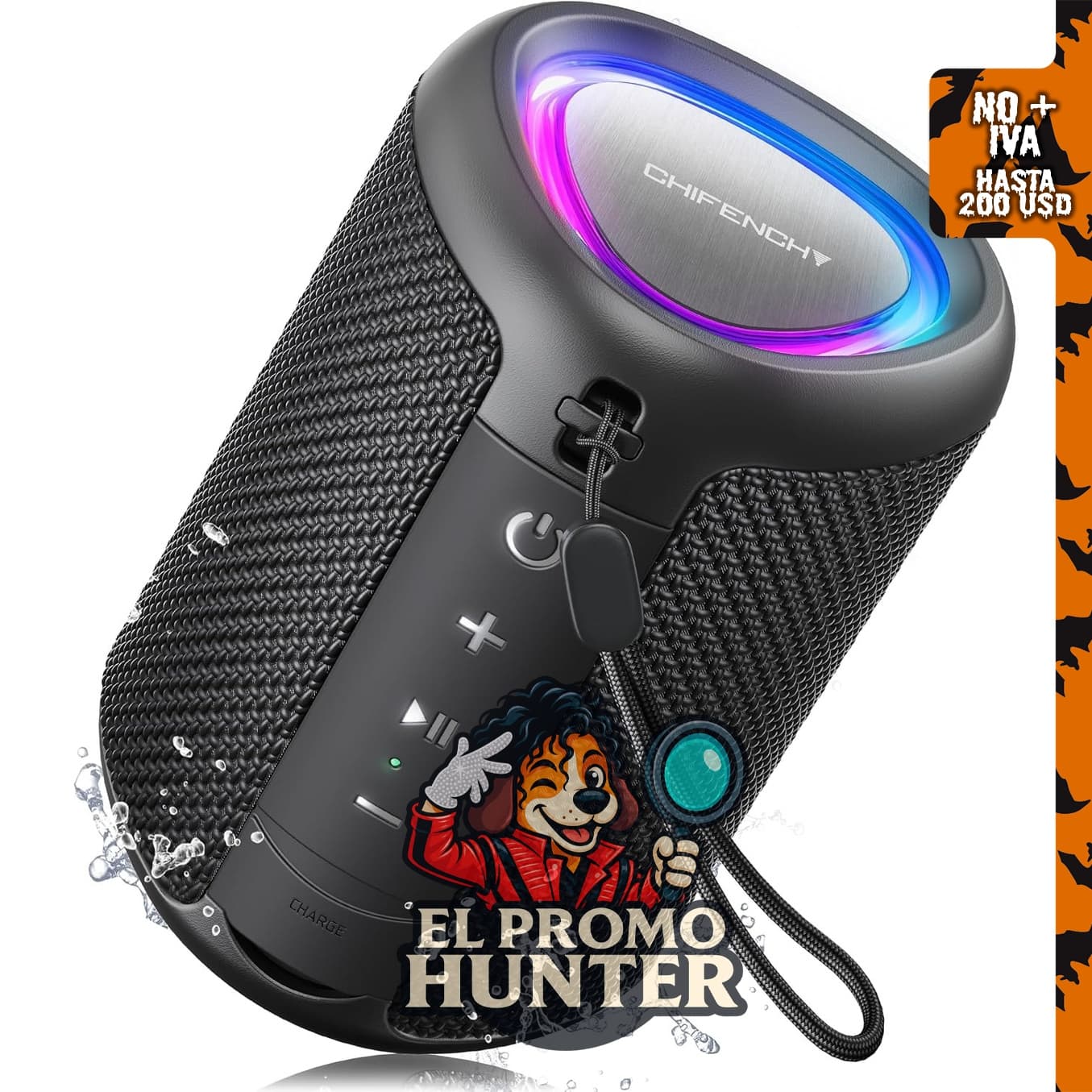 Relleno de calcetín portátil con altavoz Bluetooth.