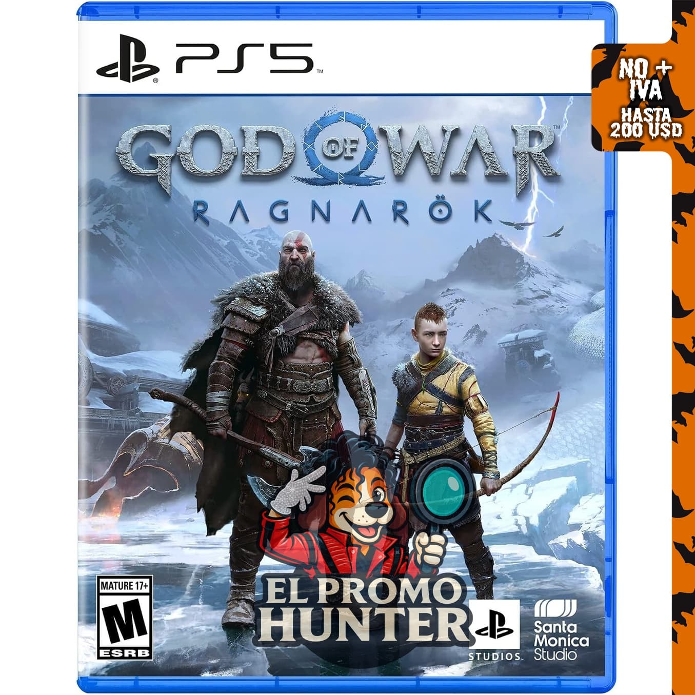 God of War Ragnarök para PlayStation 5, videojuego de acción y aventura.