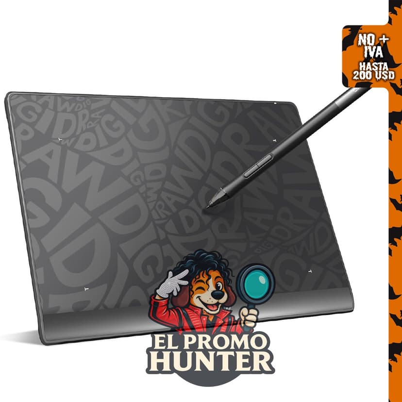 Digidraw T410 Tableta de Dibujo con Cable 6x4 pulgadas.