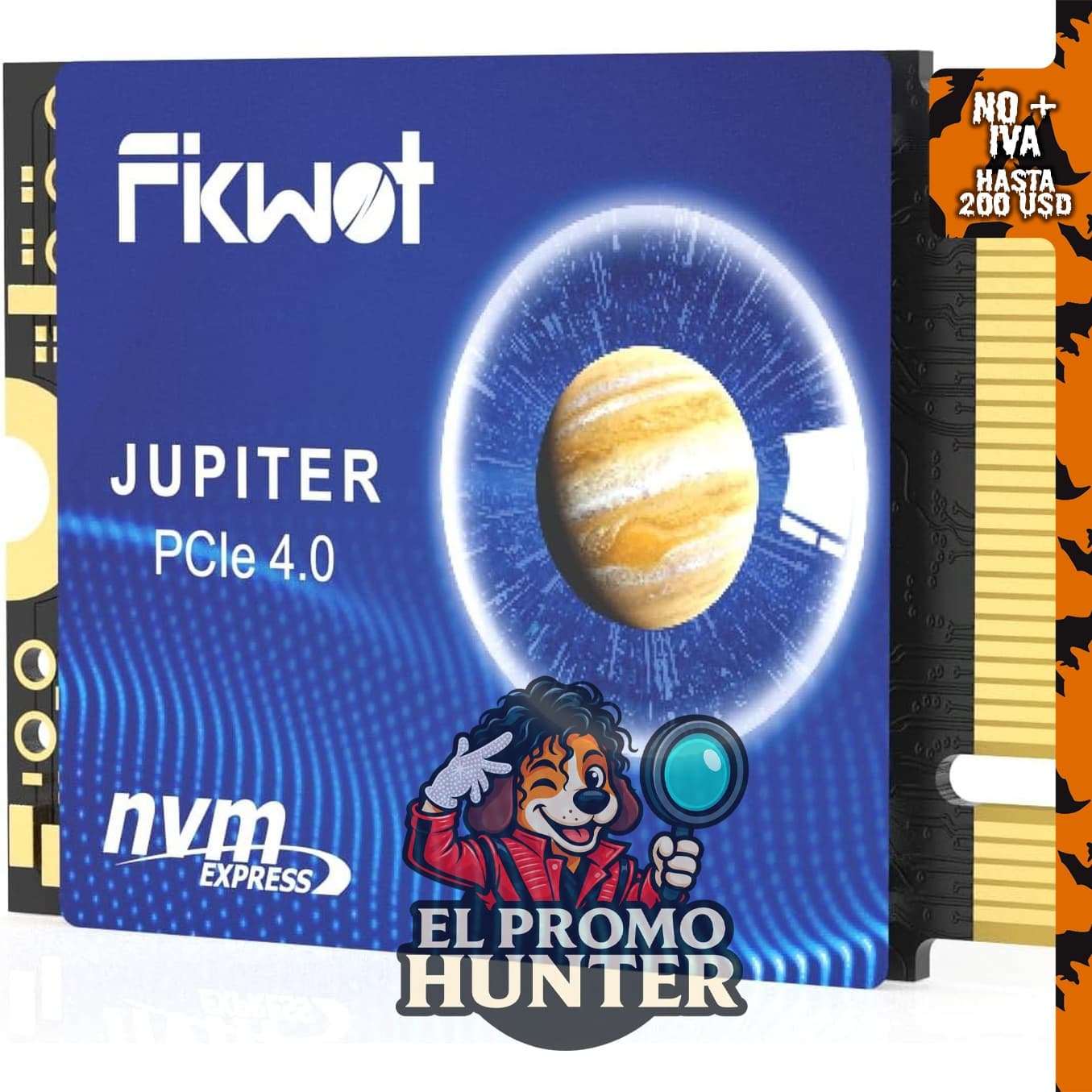 Fikwot FX953 M.2 2230 SSD 1TB NVMe, unidad de estado sólido interna con lectura de hasta 5000 MB/s.