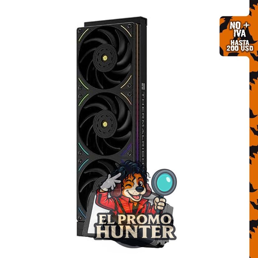 Thermalright Wonder Vision 360 UB ARGB Enfriador de agua para CPU negro con pantalla AMOLED de 6.67" (2400 x 1080).