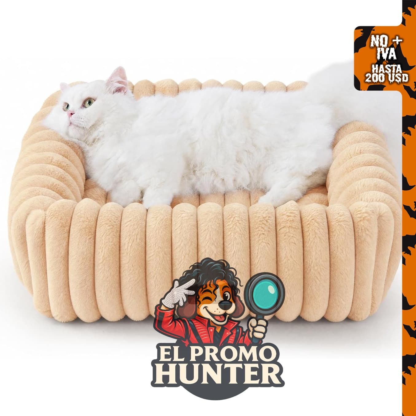 Bedsure ComfyFleece® cama para perros y gatos pequeños, 20" (51 cm).
