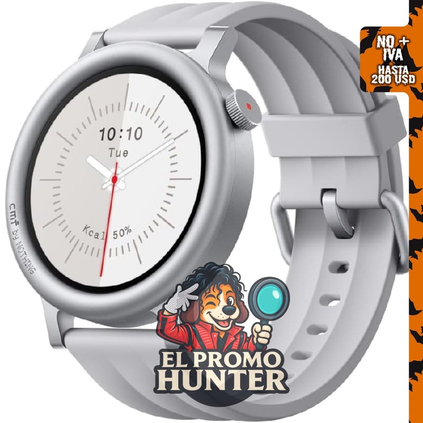 CMF BY Nothing Reloj inteligente Watch 3 Pro, 1.43" (3.6 cm), Bluetooth, GPS, IP68.