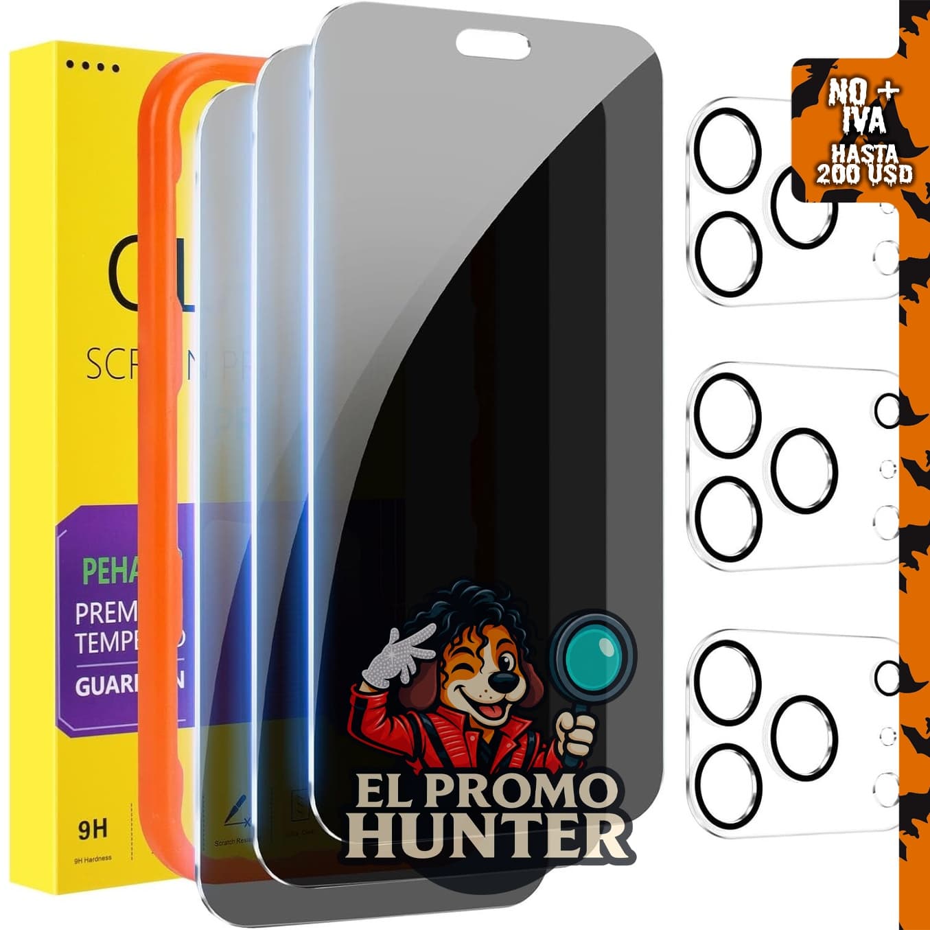 PEHAEL Protector de pantalla de privacidad para iPhone 18 Pro Max.