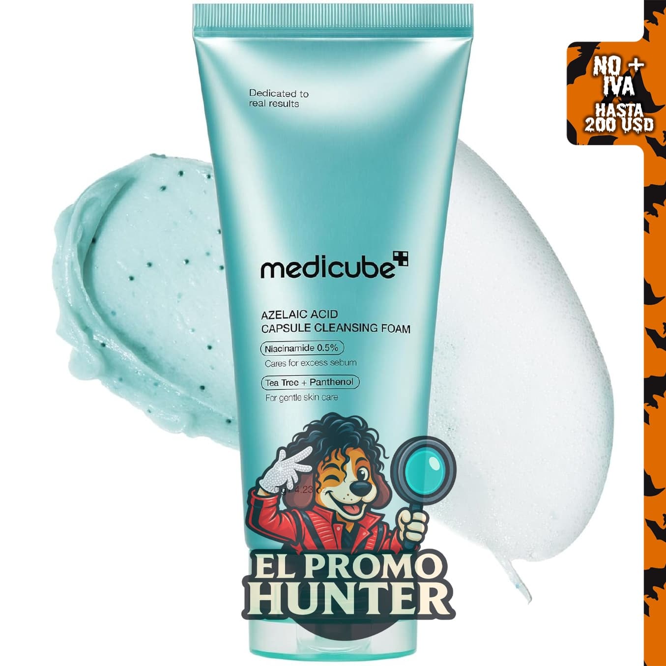 Medicube Limpiador facial de espuma con ácido azelaico.