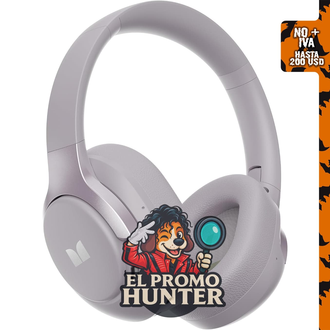 Monster Persona 5th ANC - Auriculares inalámbricos Bluetooth sobre la oreja con micrófono, tiempo de reproducción de 70 horas.
