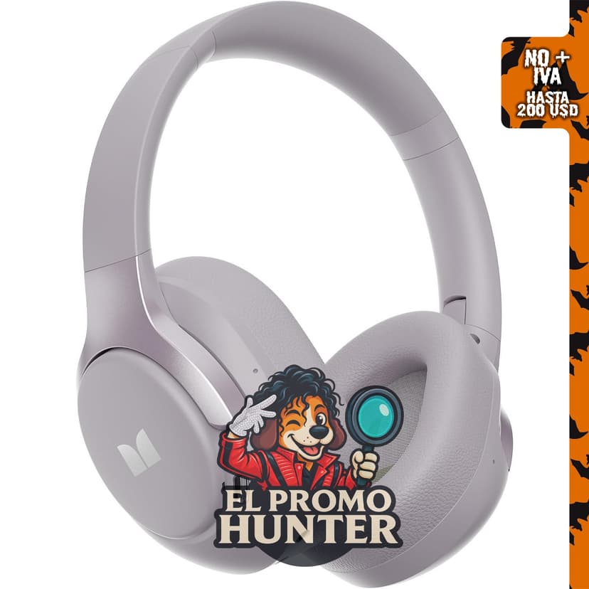 Monster Persona 5th ANC - Auriculares inalámbricos Bluetooth sobre la oreja con micrófono, tiempo de reproducción de 70 horas.