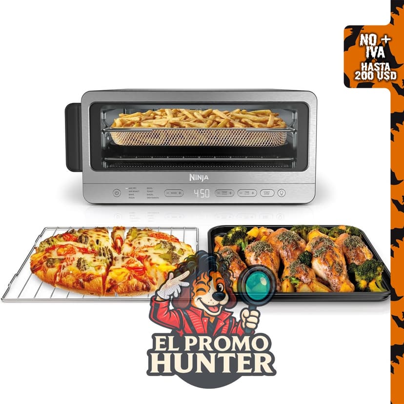 Ninja® SP151 - Horno tostador abatible y freidora de aire con gran capacidad.