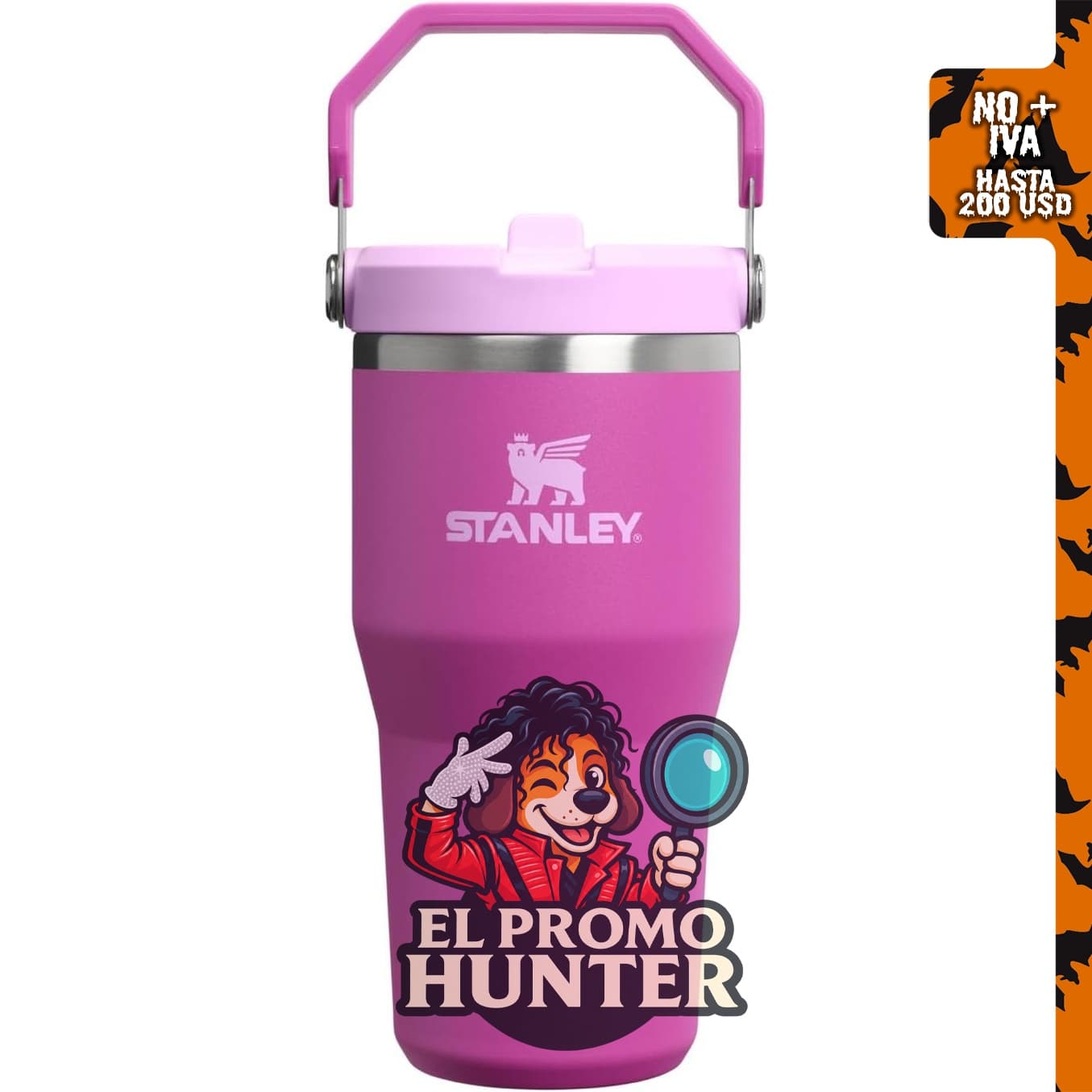 STANLEY IceFlow 2.0 - Vaso con pajita de 20 oz (591 ml), color flor oscura.