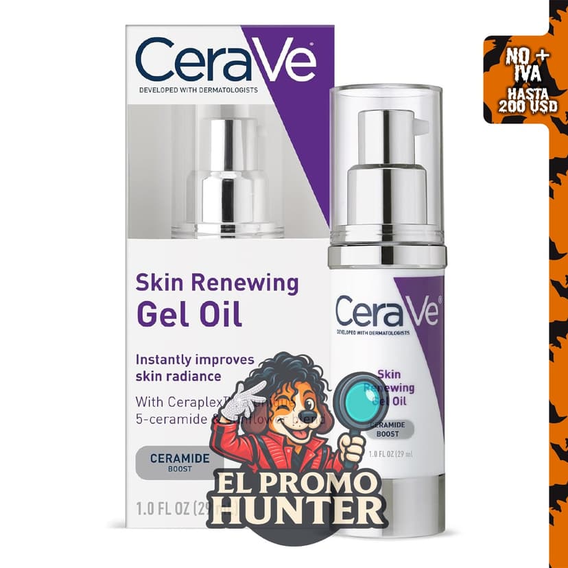 Gel con aceite facial potenciador de ceramida CeraVe (30 ml).