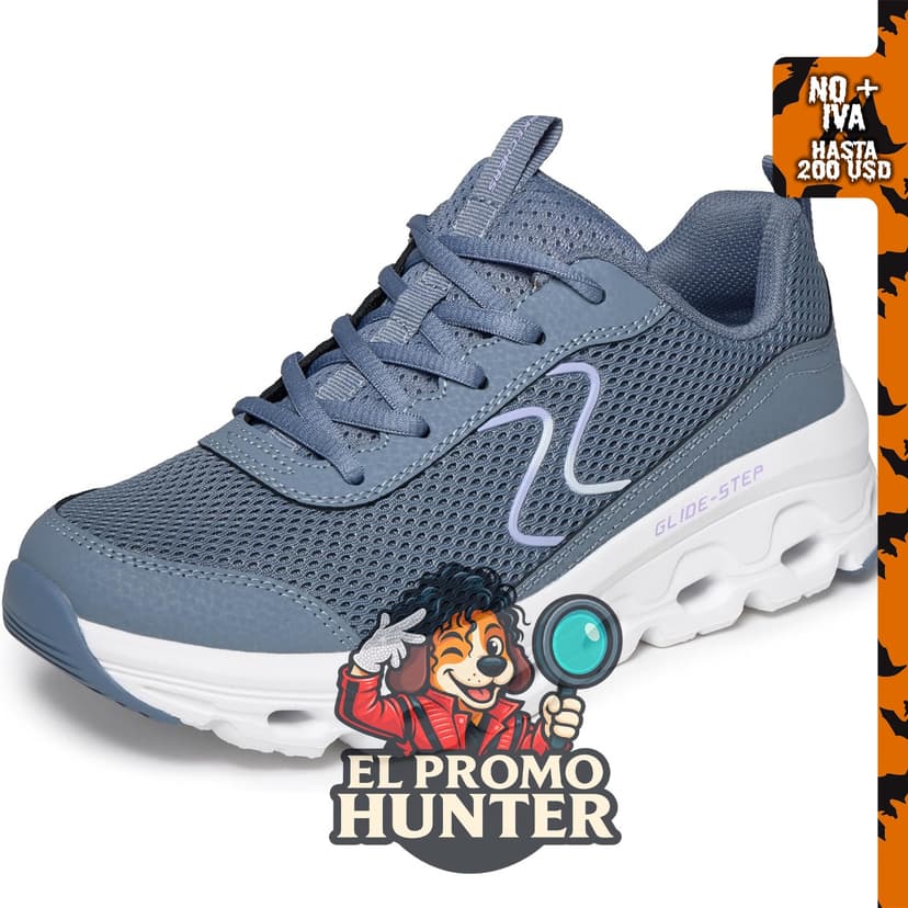 Skechers Suela Glide Step para mujer, calzado con suela de soporte.